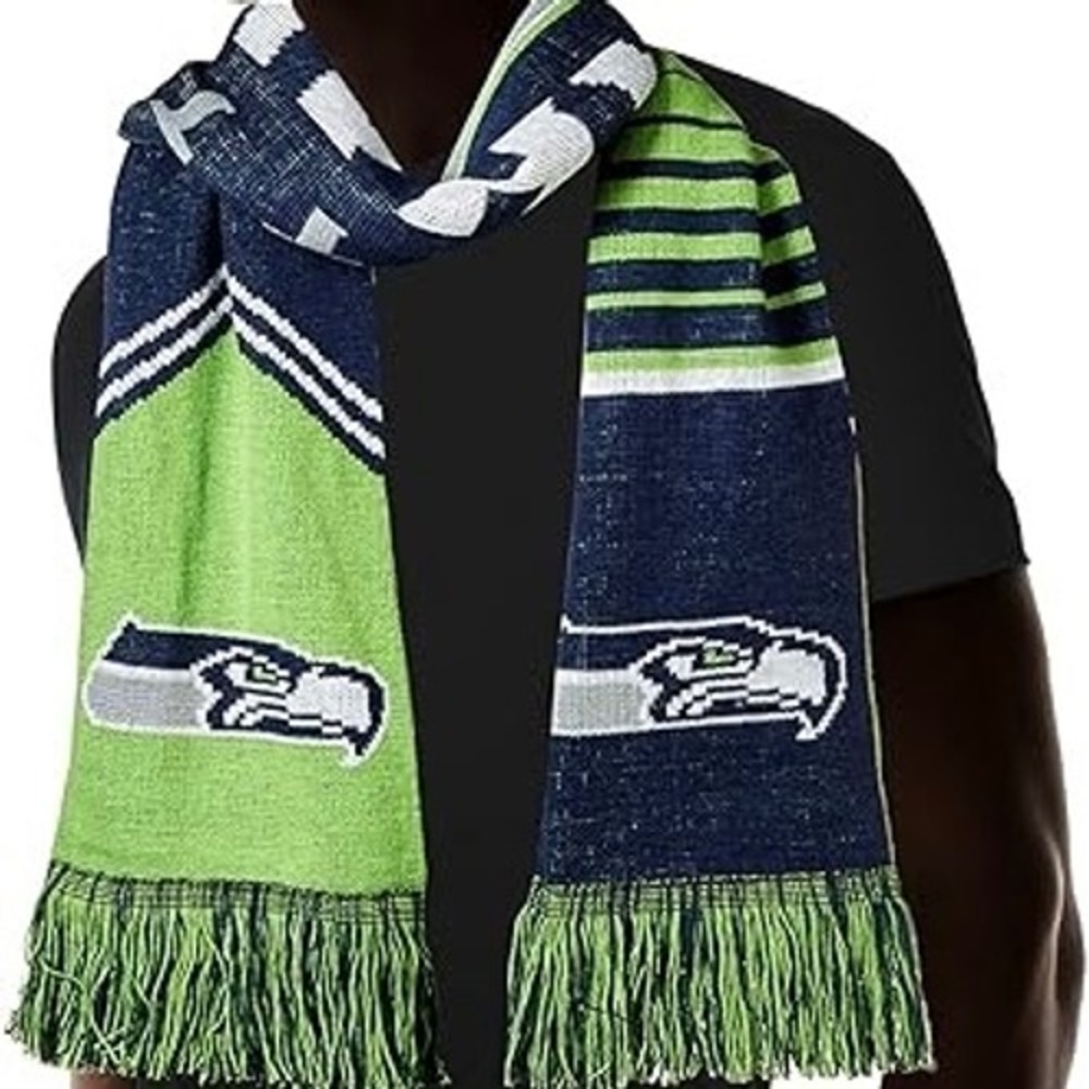 Seattle Seahawks‎ Super Bowl XLVIII Champions NFL Scarf Green Navy
